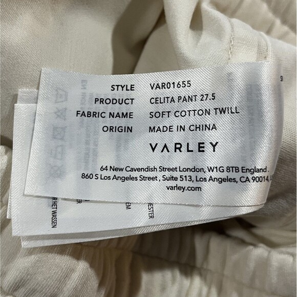 Varley Womens Celita Pant 27.5 Joggers in Beige Size XS Drawstring Athleisure - Picture 8 of 11